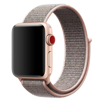 Obrázok produktu pre BStrap Nylon remienok na Apple Watch 42/44/45mm, Rose Gold