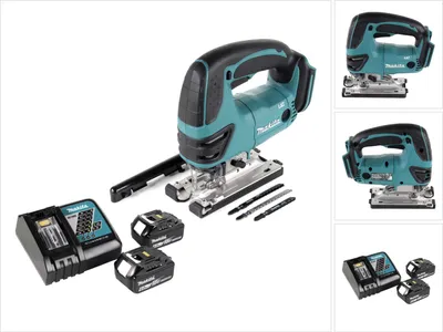 Produktbild von Makita DJV 180 RG Akku Stichsäge 18V + 2x Akku 6,0 Ah + Ladegerät