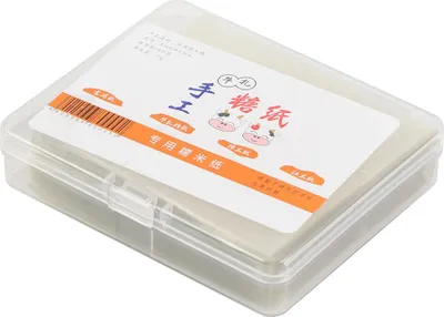 Produktbild von Oblatenpapier, 94 g, 9 x 7,5 x 2 cm, sicheres Nougatpapier, 500 Stück für Süßigkeiten