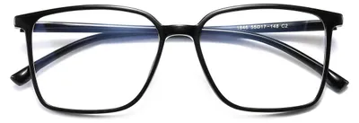 Image de Solidchoice - Lunettes anti-lumière bleue pour ordinateur, noires, unies, taille unique