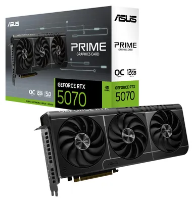 Produktbild von ASUS GeForce RTX 5070 PRIME OC, Grafikkarte, (DLSS 4, 3x DisplayPort
