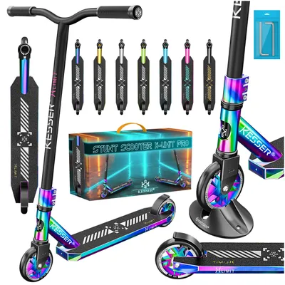 Produktbild von KESSER® Stunt Scooter X-Limit-Pro 360° Lenkung Funscooter Stuntscooter mit Ständer ABEC 9 Kugellagern, 110 mm PolyurethanRäder , Kickscooter Tretroller Cityroller Trick Roller für Kinder Erwachsene