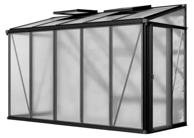 Obrázek produktu pro GFP skleník Flora 25 skleník ke zdi - hliník - 324x132 cm - 16 mm polykarbonátové desky
