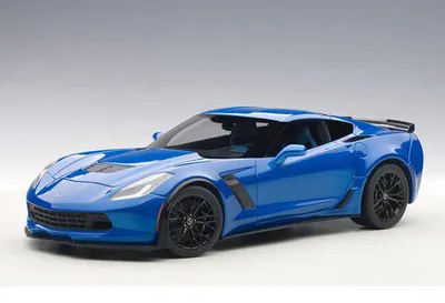 Produktbild von Chevrolet Corvette C7 Z06 2014 blau Modellauto 1:18 Autoart