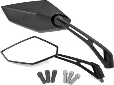 Produktbild von Spiegel Set ODF schwarz M8 M10 mit E-Prüfzeichen universal Roller, Motorrad Quad