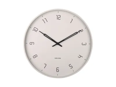 Image de Karlsson - Horloge murale Stark - Gris chaud