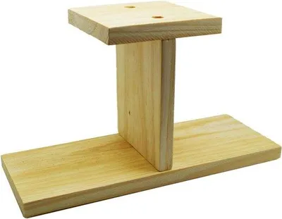 Produktbild von Kleine 3-teilige Pflanzenstandaard aus Holz 25x95x145cm