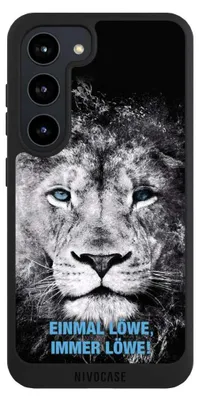 Produktbild von NIVOCASE Handyhülle für Samsung Galaxy S23  Hülle NIVOpure Case Schwarz Löwe Offizielles Lizenzprodukt TSV 1860 München