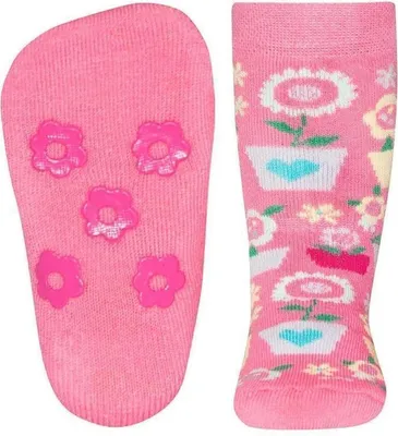 Produktbild von ewers Stoppersocken Blumentöpfe pink 27-30