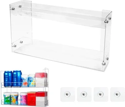 Produktbild von Famanu Aufbewahrungsbox für Küchenschranktüren - selbstklebend, wandmontierbar, 2 Ebenen