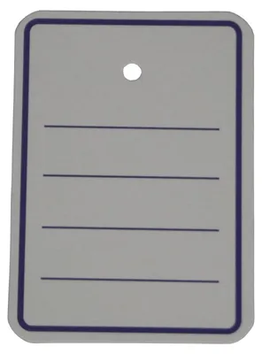 Produktbild von 1000x Hängeetikett Preisetikett 42x60mm ohne Faden