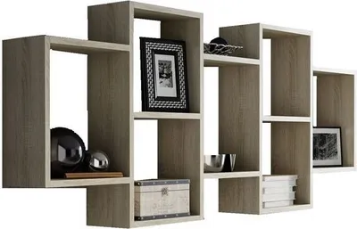Produktbild von Per La Vita Wandregal Polo Bis – Schweberegale für Die Wand Moderne Wandregale Wohnzimmer Dekorativ Regal für Schlafzimmer Deko Bücherregal für Küche