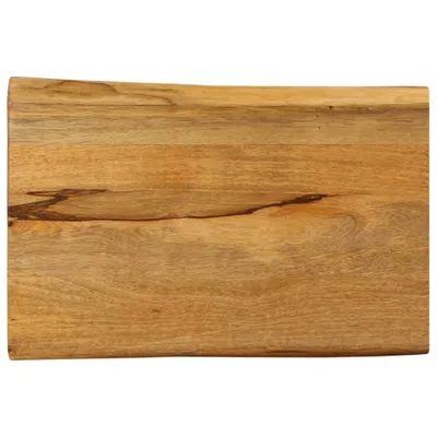 Image de Plateau de table avec arête d'arbre 50x40x3,8 cm bois massif mangue