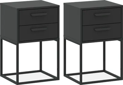 Produktbild von Nachttisch RECTUS 2-er Set, Nachtschrank, Modern, 39x40cm