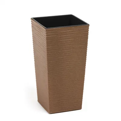 Obrázok produktu pre Nohel Záhradný obal na kvetináč FINEZIA PROUTÍ ECO plast 30x30x57cm