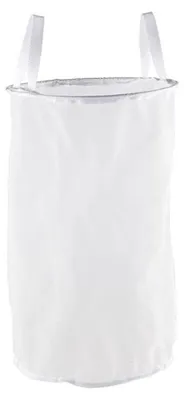 Produktbild von Klarstein Beerfest Bierfilter Zubehör Nylon Filtereinsatz mit formgebenden Stahlring und 2 Halteschlaufen (Ø 28 cm, 30 Liter Volumen, Porenweite: 200 µm) Weiß