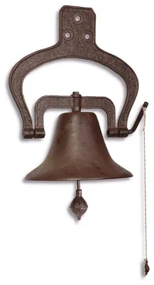 Obrázek produktu pro Casa Padrino litinový lodní zvon hnědý 46,3 x 35,3 x v. 57,5 cm - Zahradní dekorace