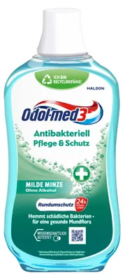 Produktbild von Odol-med3 ANTIBAKTERIELL PFLEGE & SCHUTZ Mundspülung 500 ml