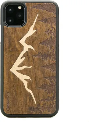 Produktbild von Holzhülle für iPhone 11 PRO MAX BERGE IMBUIA
