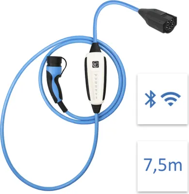 Obrázok produktu pre NRGkick Pure, Modrá, Type 2, Priamy, Priamy, IP67, IP69K, 22 kW