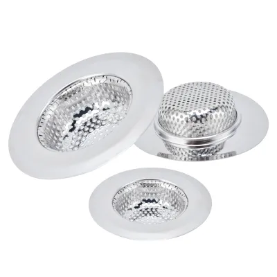 Obrázek produktu pro Sítko do kuchyňského dřezu, nerezový odtokový systém, odtok do umyvadla pro koupelnu a kuchyň, sada (L, M, S)