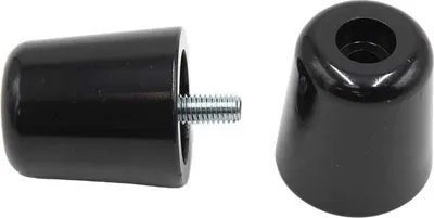 Produktbild von Vparts Aluminium Piaggio Ss-387-black Lenkerendstopfen    One Size