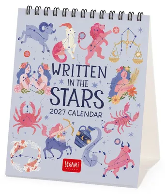 Productafbeelding van Legami – Bureaukalender 2027, "Geschreven in de sterren", 12 maanden, 5 cm