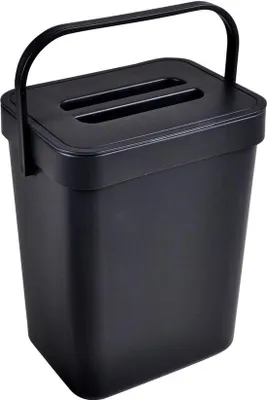 Immagine prodotto di Contenitore per compost in plastica da 5 litri, grigio, 18x14x24 cm