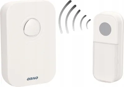 Obrázek produktu pro Bezdrátový zvonek FADO DC ORNO OR-DB-KF-134, napájený z baterie, IP44