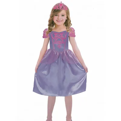 Produktbild von PRINZESSIN KOSTÜM KINDER LILA Karneval  Party Kleid Mädchen # Gr. M: 122 bis 128/134 (7-10 Jahre )