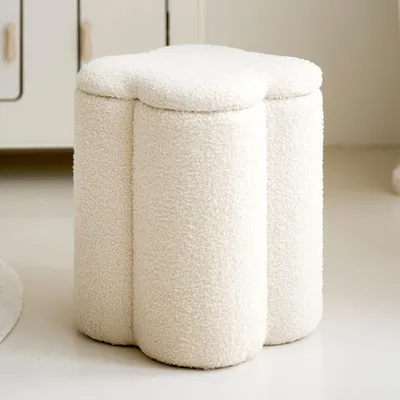 Produktbild von Petite Amélie Sitzhocker mit Stauraum Fleur - Beige