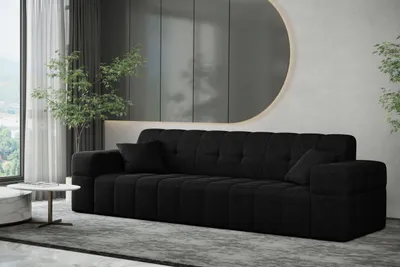Zdjęcie produktu dla Sofa trzyosobowa NIMES tkanina Verita czarny