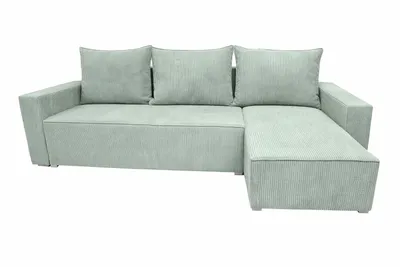 Image de Canapé d'angle POTATO en L avec fonction couchage, velours côtelé Sage Zoom 15