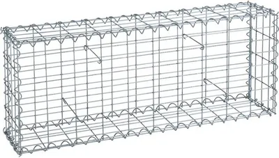Produktbild von Gabione Steingabionen Steinkorb 100 x 40 x 20 cm Gabionen Wand Drahtkorb