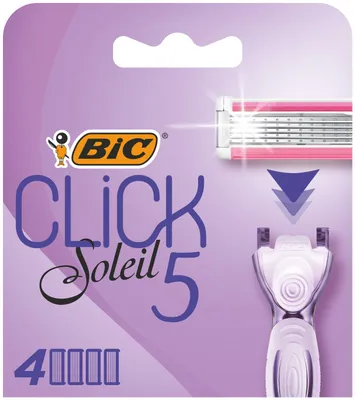 Produktbild von Bic System Click Soleil 5 Damen-Rasierer-Kartuschen 1op.-4pcs