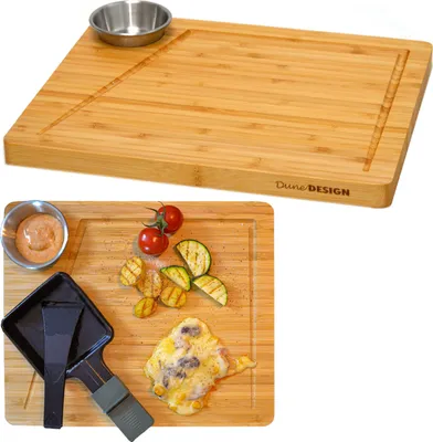 Immagine prodotto di Tagliere per raclette per 2 persone con ciotola per salsa