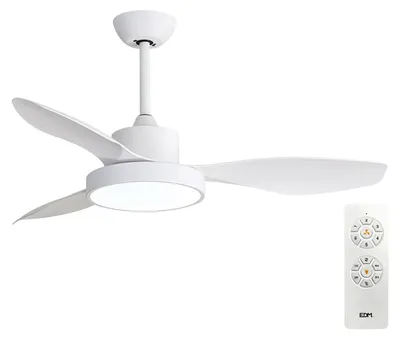 Image de Ventilateur Plafond ártico Edm Ventilateur Plafond Dc Avec Lumière Led Tricolore - Edm