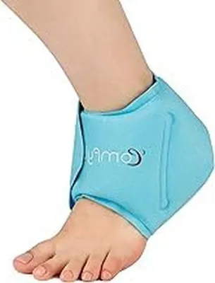 Productafbeelding van Verkoelende Enkelwikkels - Gel Koelpads - Herstel & Comfort - Flexibel Ontwerp - 1 Verpakking - Blauw