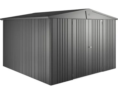 Produktbild von Biohort Europa, Metallschuppen, Doppel, A-Rahmendach, Grau, Metall, Grau