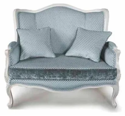 Produktbild von Couch Textil Stoff Sofa Edles Design Designer 2 Sitzer Möbel Klassische Möbel