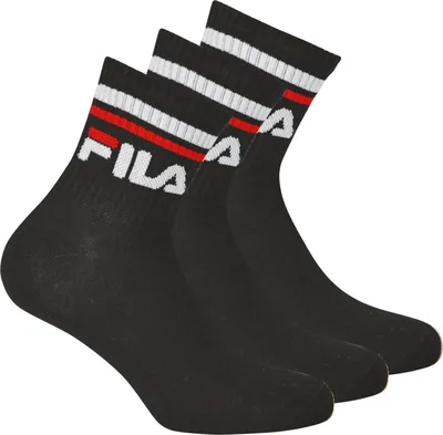 Produktbild von Fila uni quarter socken 3-pack black 35-38