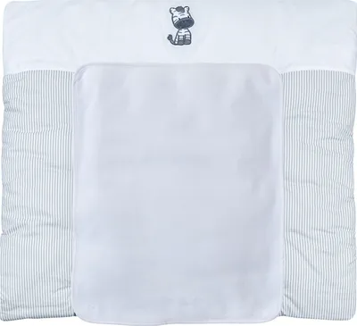 Produktbild von Baby-Delux Wickelauflage 70x75 inkl. abnehmbarer Frotteeauflage Zebra gestreift Wickelunterlage Wickelkommode, Wickeltisch Baumwolle waschbar