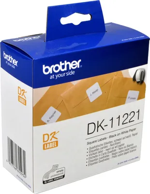 Produktbild von Brother DK-11221, Schwarz auf weiss, 1000 Stück(e), DK, Weiß, Thermodirekt, China