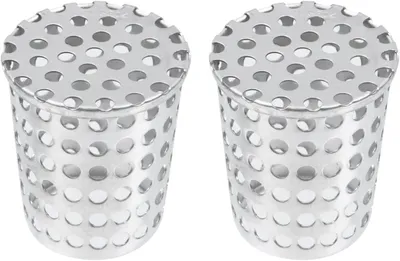 Produktbild von Fallrohrsieb 2 Stück – 50 mm Innendurchmesser – Dachrinnenfilter – Laubschutz für Abflussrohre – konisch – Edelstahl 304 – für Fallrohre & Dachrinnen