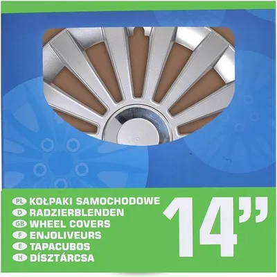 Produktbild von ProPlus Radzierblenden Meridian 4 Stk. Silbern 14"