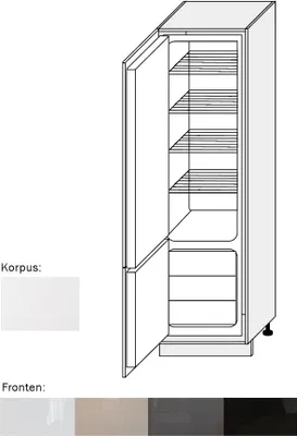 Immagine prodotto di Conversione frigorifero (EST-DEPL/60/207) 60cm acrilico opaco bianco perla Colore frontale selezionabile