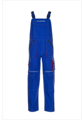 Produktbild von Planam Basalt Latzhose kornblau/rot Gr. 29, 2831029