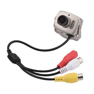 Obrázok produktu pre Mini 6LED káblové CMOS CCTV kamery Nočné videnie Digitálna videokamera PAL