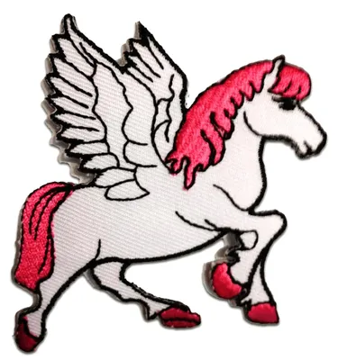 Produktbild von Einhorn Pferd - Aufnäher, Bügelbild, Aufbügler, Applikationen, Patches, Flicken, Zum Aufbügeln, Größe: 7,5 x 7,5 cm