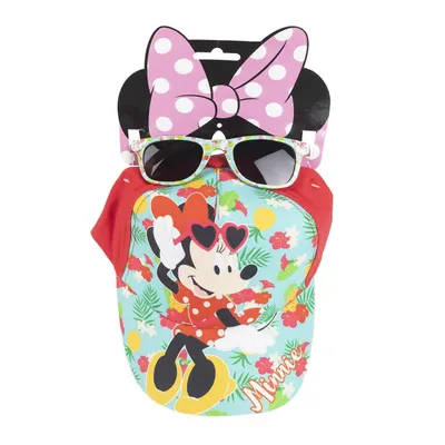 Immagine prodotto di Minnie Mouse - Disney - Set di protezione solare per bambini (cappellino e occhiali da sole per bambini), Minnie